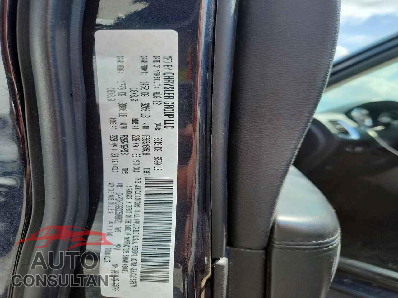 DODGE DURANGO 2013 - 1C4RDHDG6DC508821