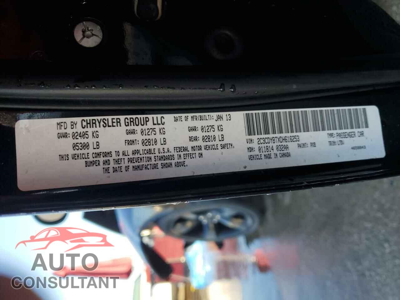 DODGE CHALLENGER 2013 - 2C3CDYBTXDH616253
