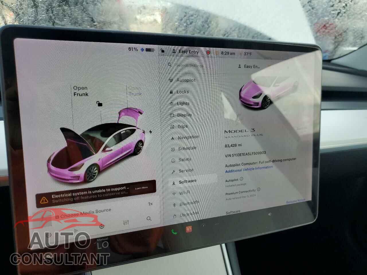 TESLA MODEL 3 2020 - 5YJ3E1EA5LF509903