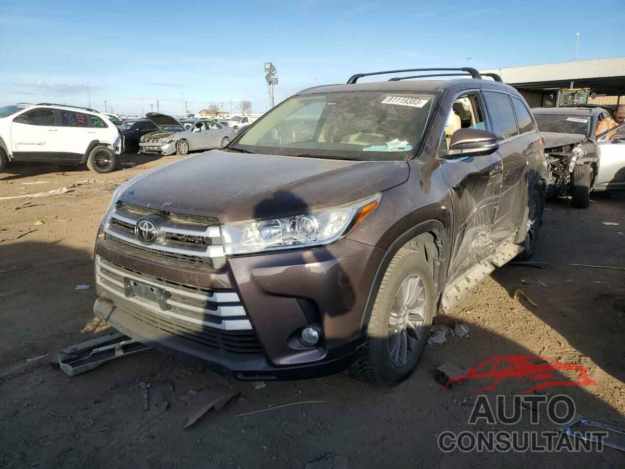 TOYOTA HIGHLANDER 2017 - 5TDJZRFH7HS444433