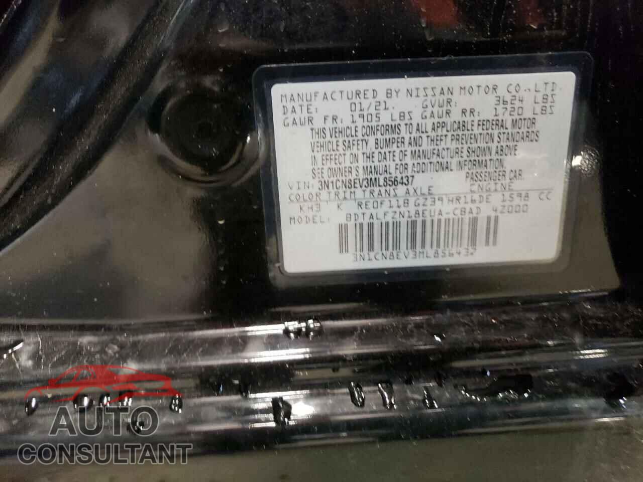 NISSAN VERSA 2021 - 3N1CN8EV3ML856437
