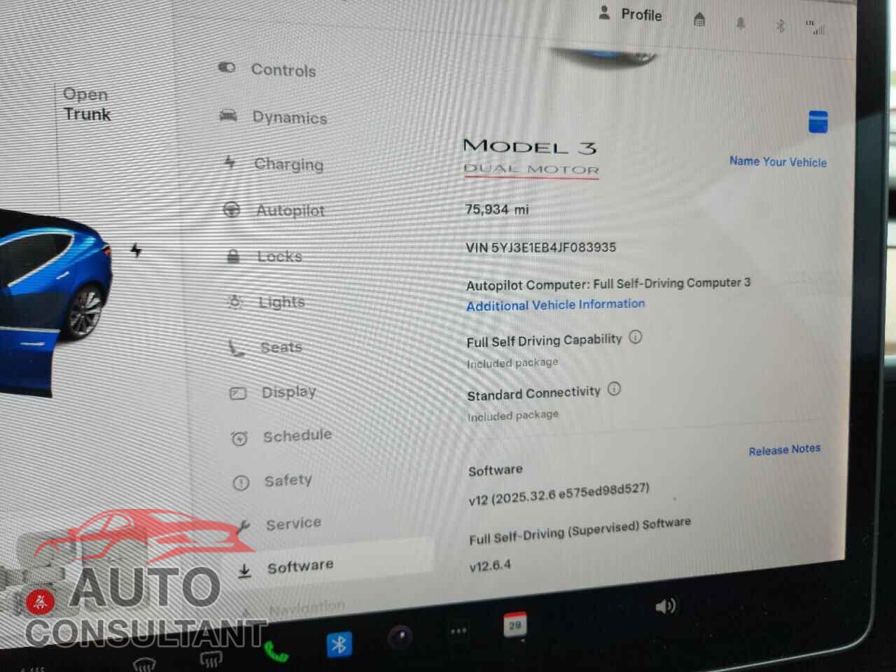 TESLA MODEL 3 2018 - 5YJ3E1EB4JF083935