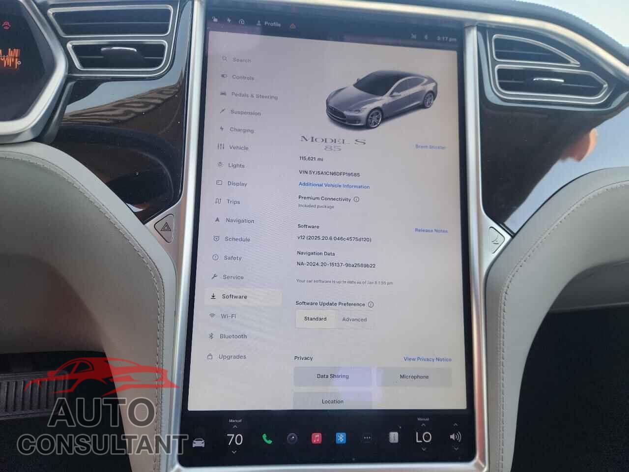 TESLA MODEL S 2013 - 5YJSA1CN6DFP19585