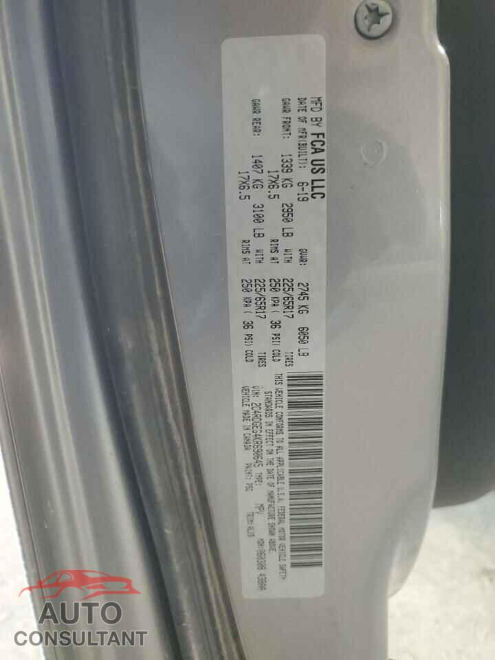 DODGE CARAVAN 2019 - 2C4RDGEG4KR690645