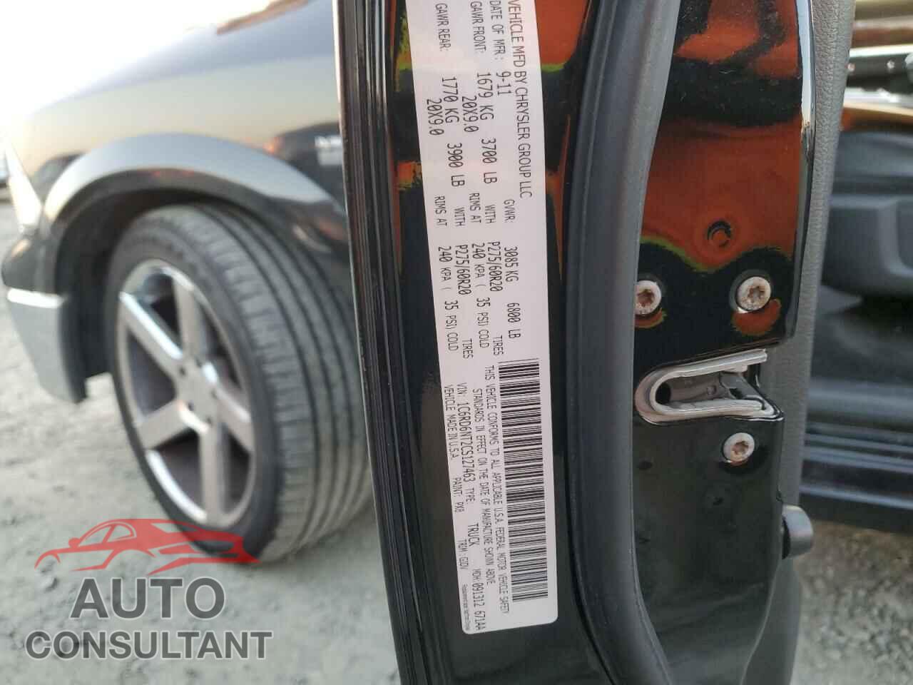 DODGE RAM 1500 2012 - 1C6RD6NT2CS127463