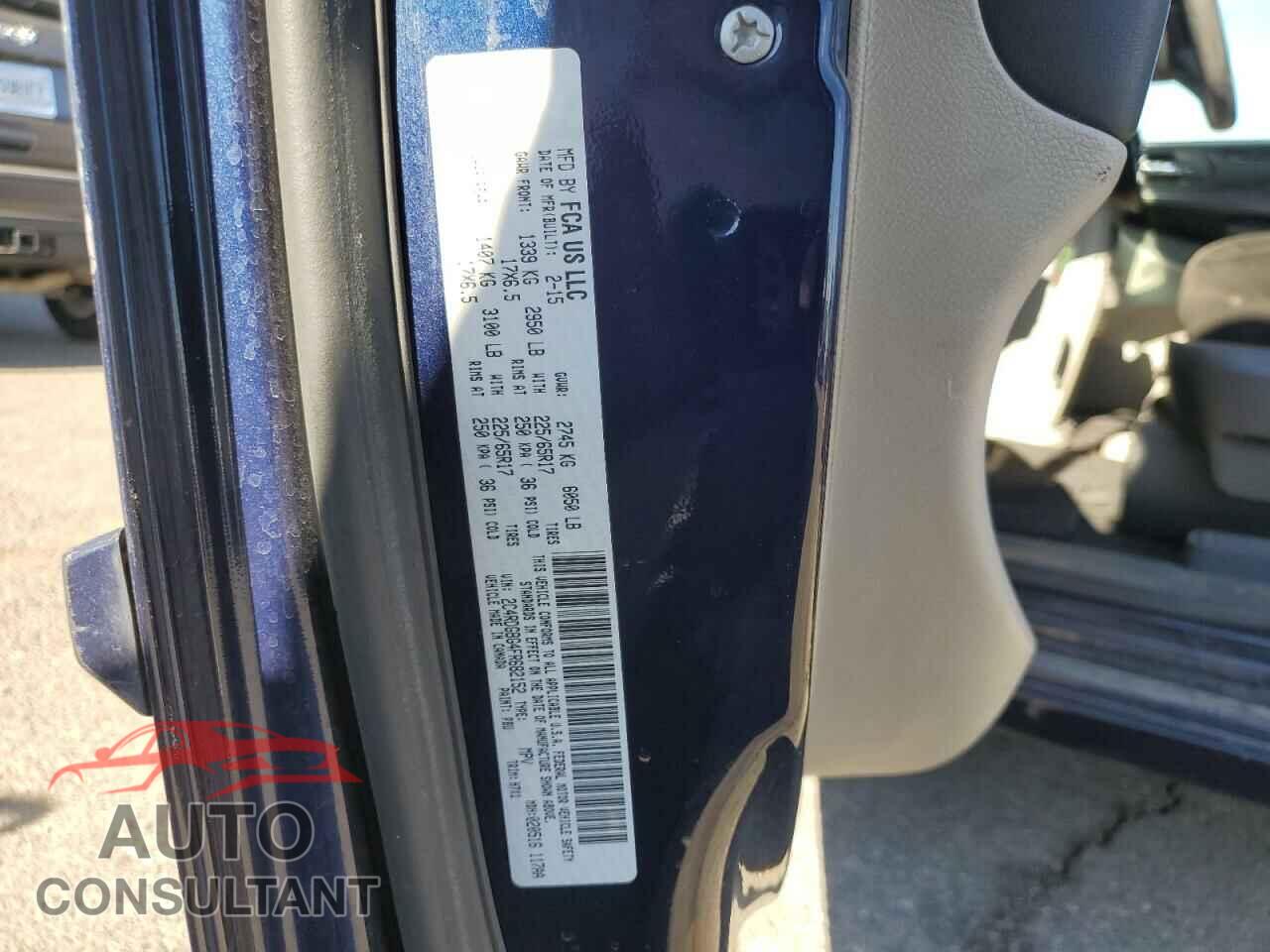 DODGE CARAVAN 2015 - 2C4RDGBG4FR682152
