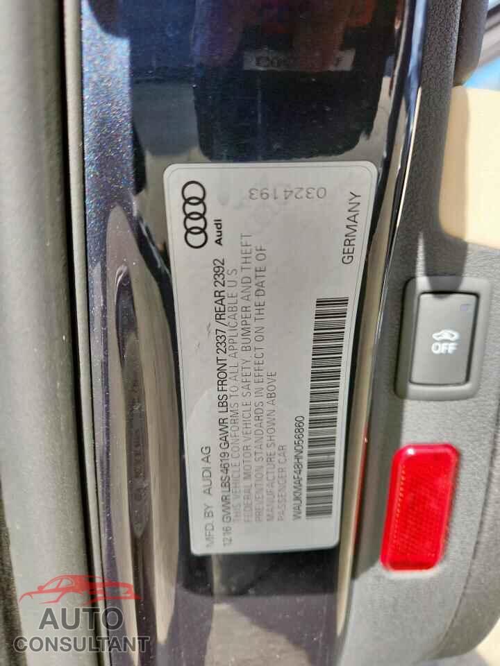 AUDI A4 2017 - WAUKMAF48HN056860