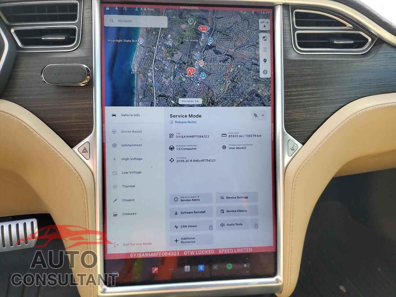 TESLA MODEL S 2015 - 5YJSA1H46FF084323