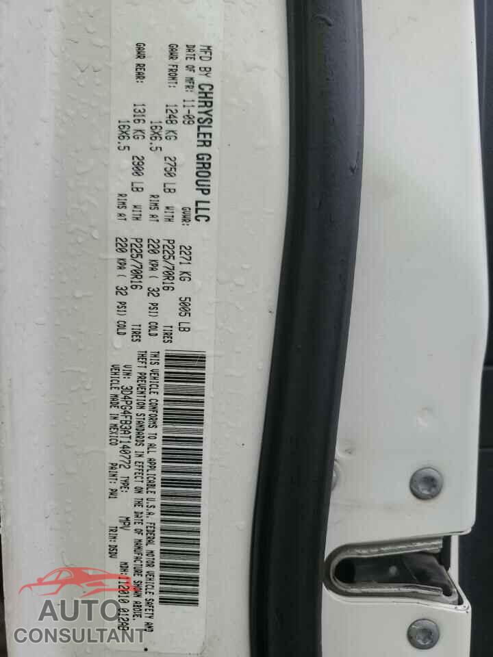 DODGE JOURNEY 2010 - 3D4PG4FB3AT140772