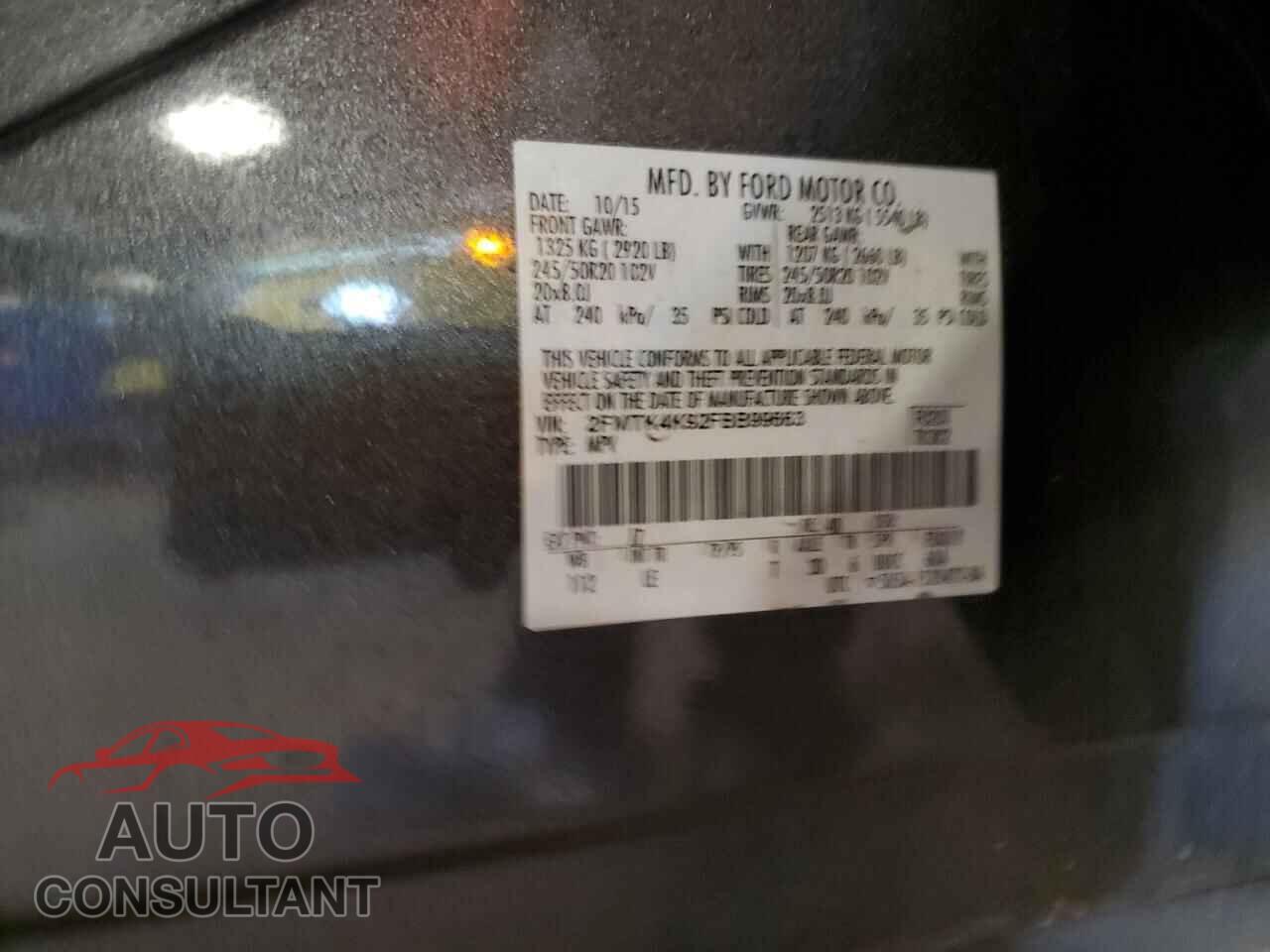FORD EDGE 2015 - 2FMTK4K92FBB99663