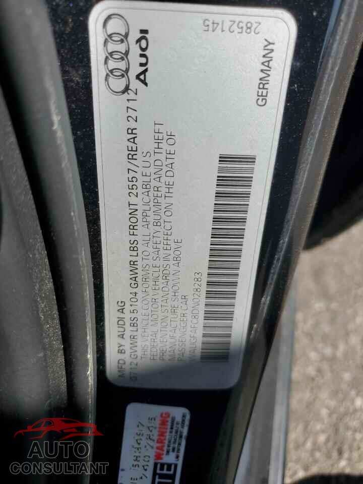 AUDI A6 2013 - WAUGFAFC8DN028283