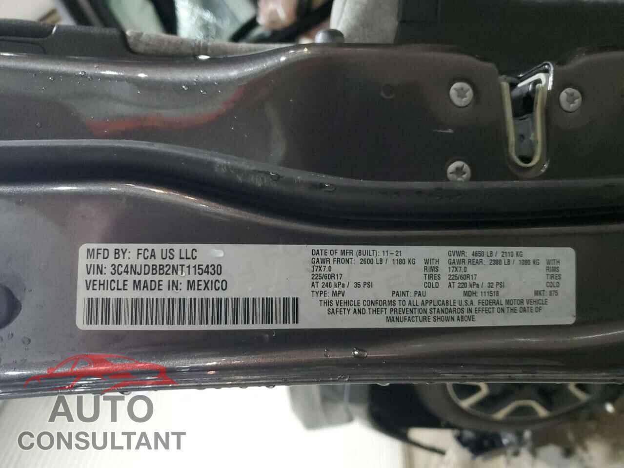 JEEP COMPASS 2022 - 3C4NJDBB2NT115430