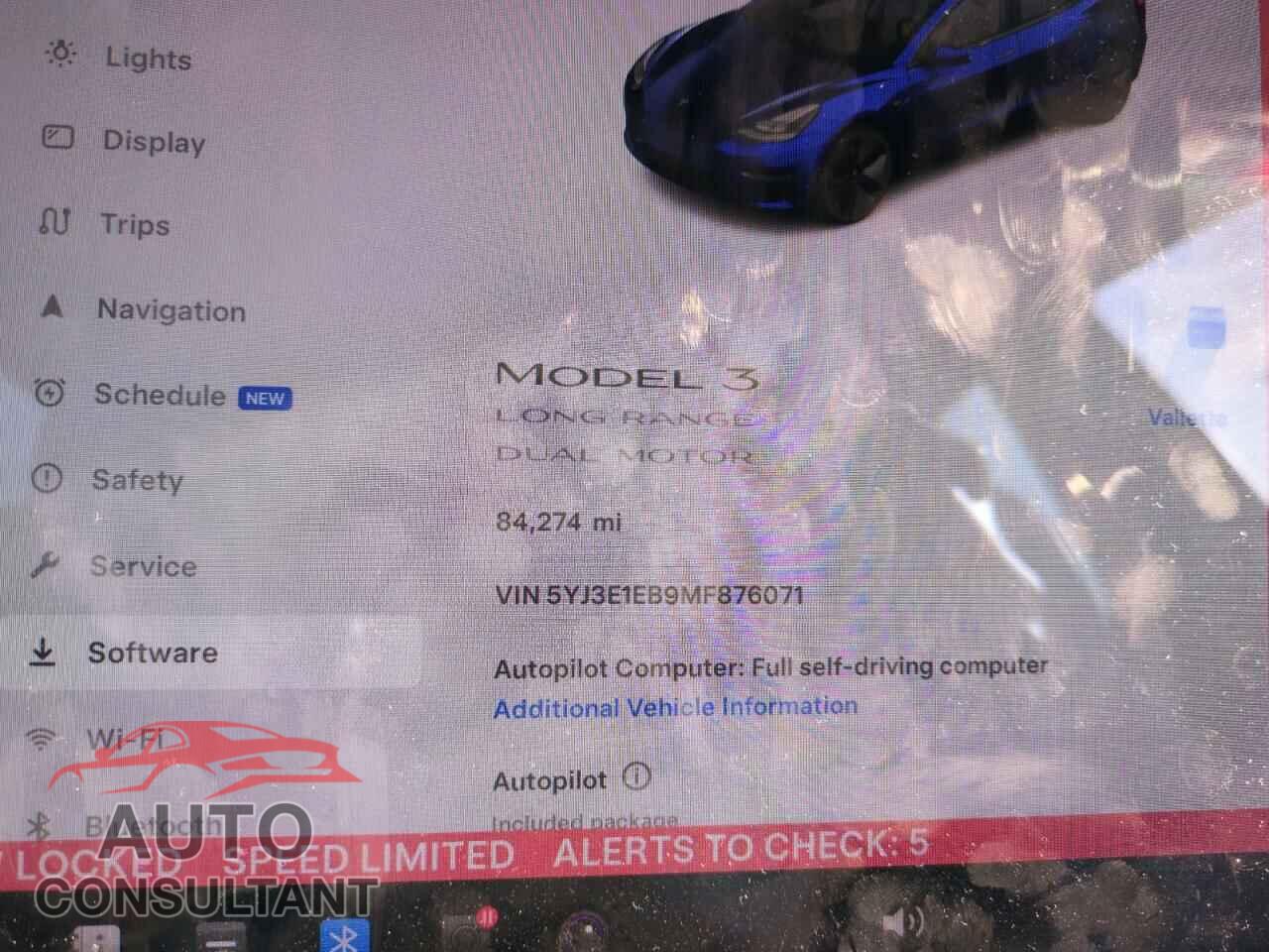 TESLA MODEL 3 2021 - 5YJ3E1EB9MF876071