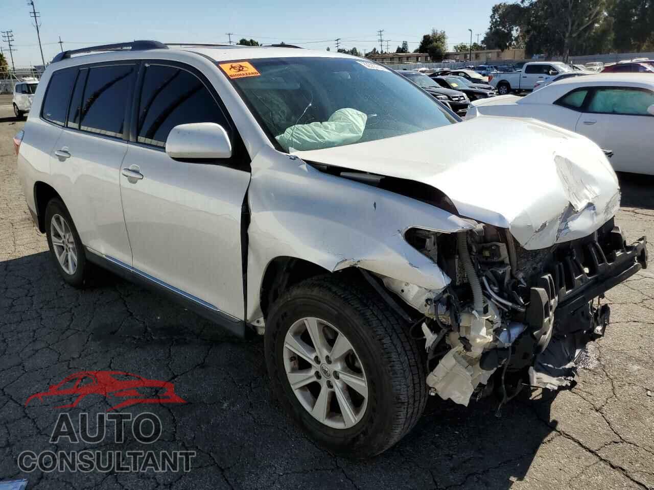TOYOTA HIGHLANDER 2013 - 5TDZK3EH8DS109097