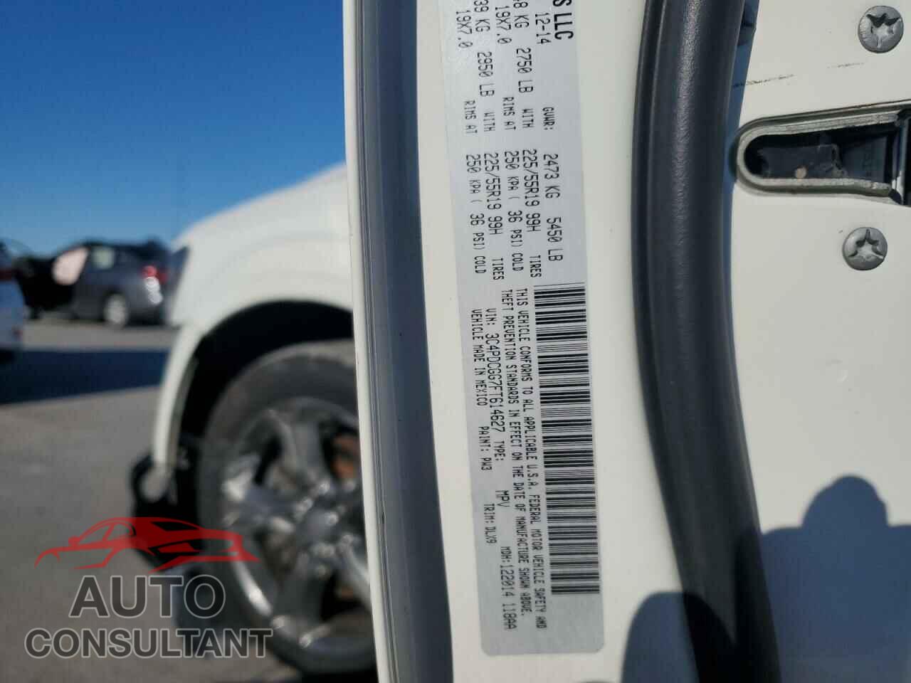 DODGE JOURNEY 2015 - 3C4PDCGG7FT614627