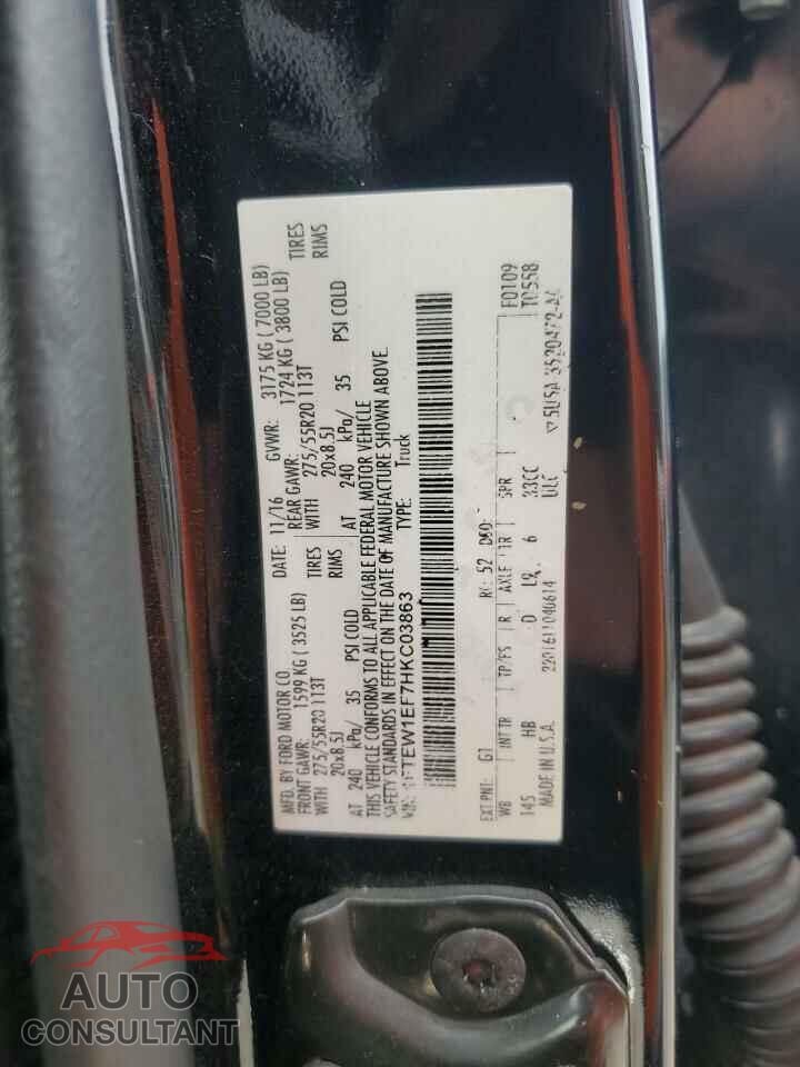 FORD F-150 2017 - 1FTEW1EF7HKC03863