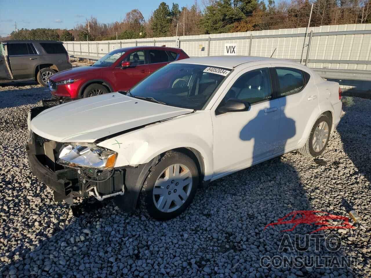 DODGE AVENGER 2012 - 1C3CDZAB0CN111343