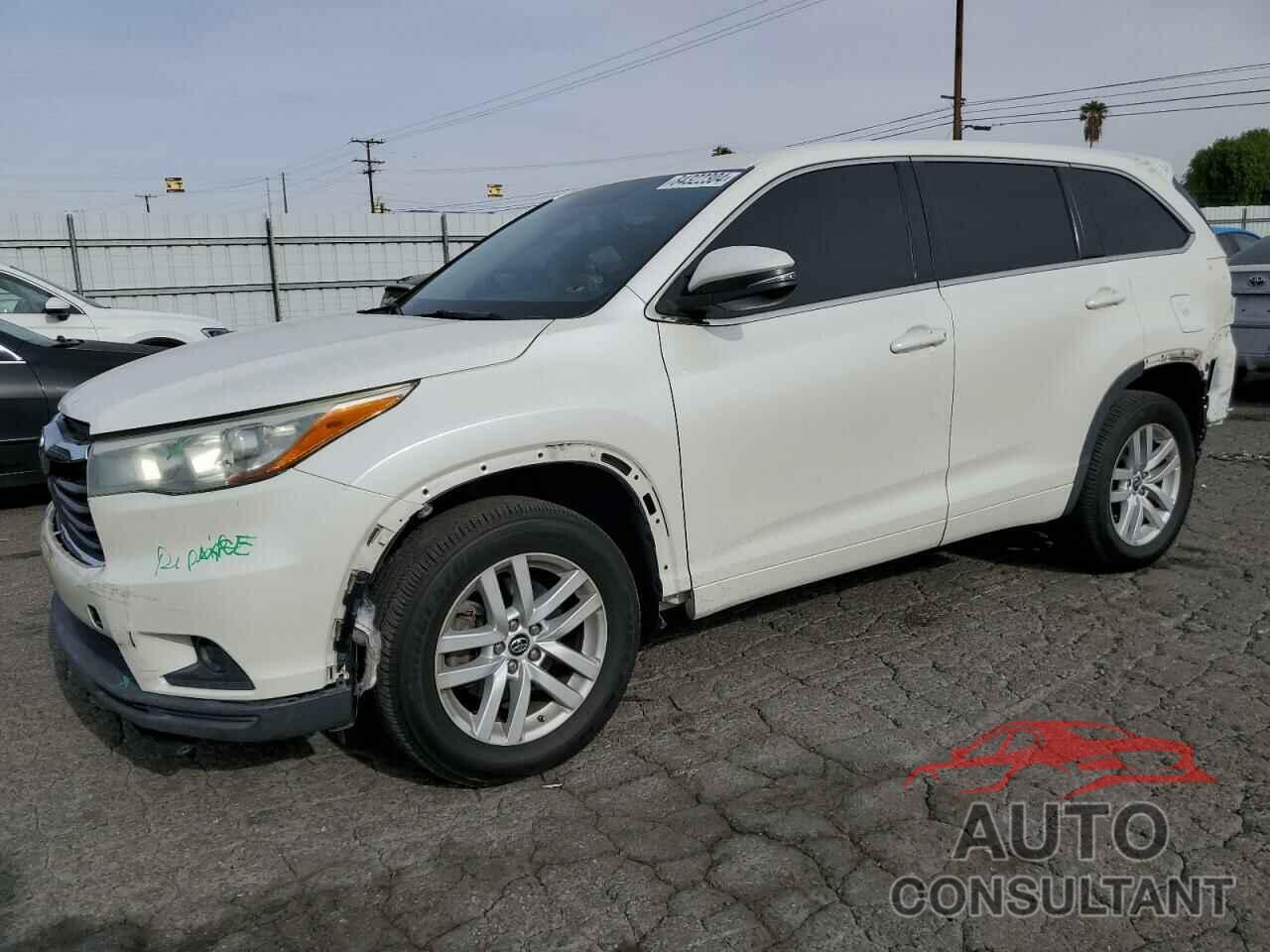 TOYOTA HIGHLANDER 2016 - 5TDZKRFH0GS157134