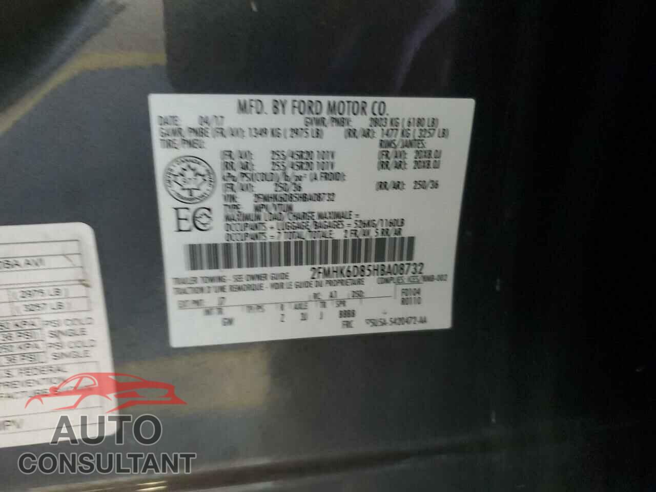 FORD FLEX 2017 - 2FMHK6D85HBA08732