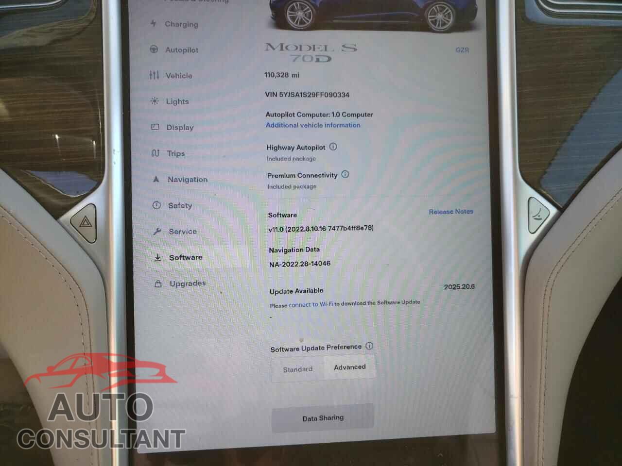 TESLA MODEL S 2015 - 5YJSA1S29FF090334