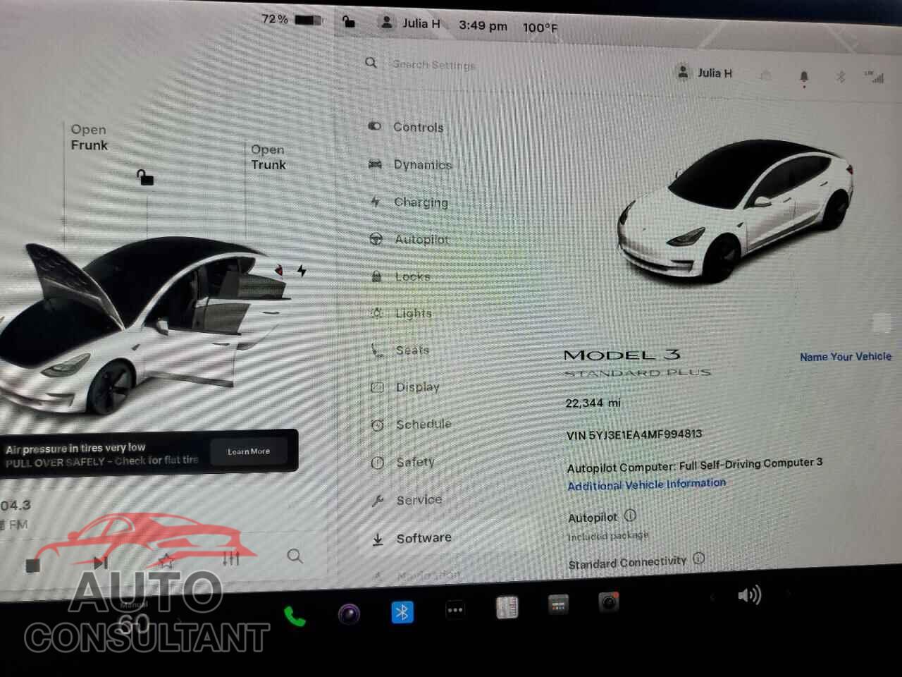 TESLA MODEL 3 2021 - 5YJ3E1EA4MF994813
