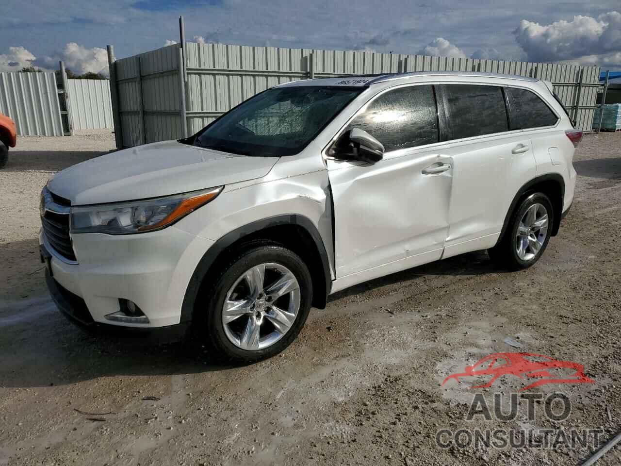 TOYOTA HIGHLANDER 2015 - 5TDDKRFH5FS102204