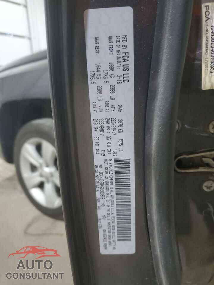 JEEP COMPASS 2016 - 1C4NJDEB4GD663658