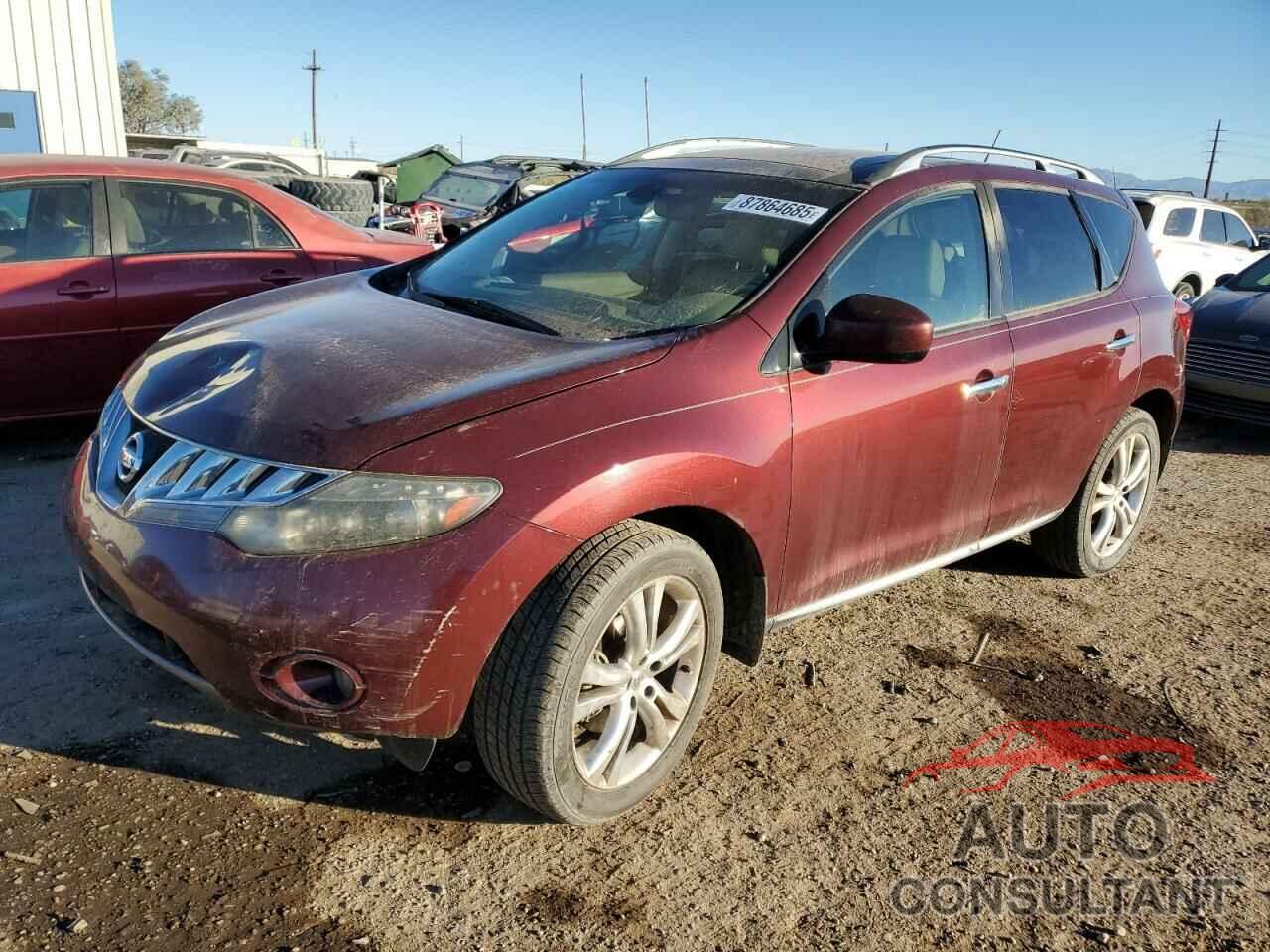 NISSAN MURANO 2009 - JN8AZ18WX9W149023