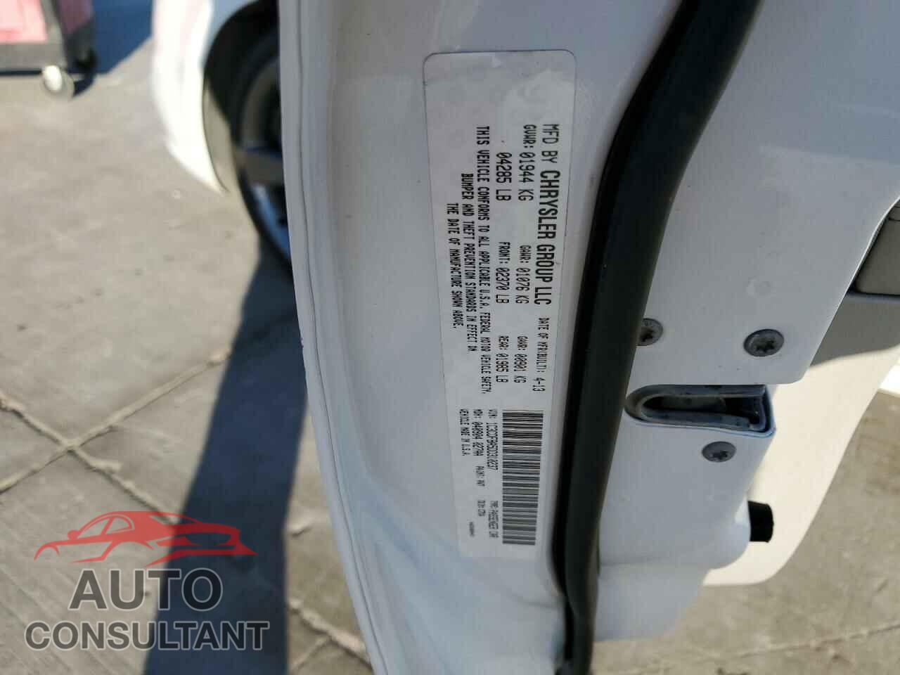 DODGE DART 2013 - 1C3CDFBA5DD310237