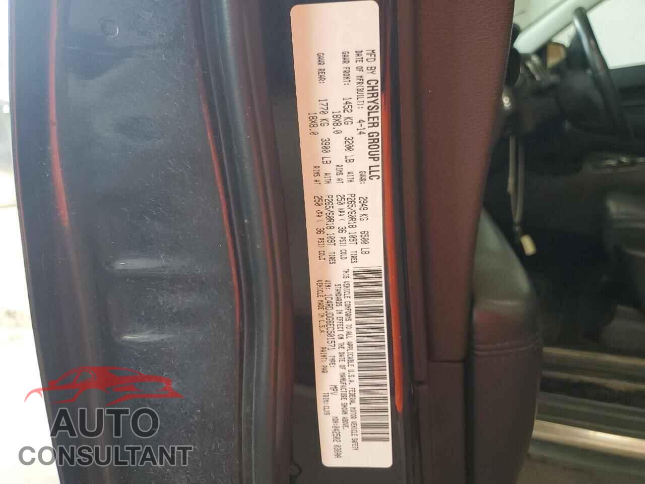 DODGE DURANGO 2014 - 1C4RDJDG6EC501571