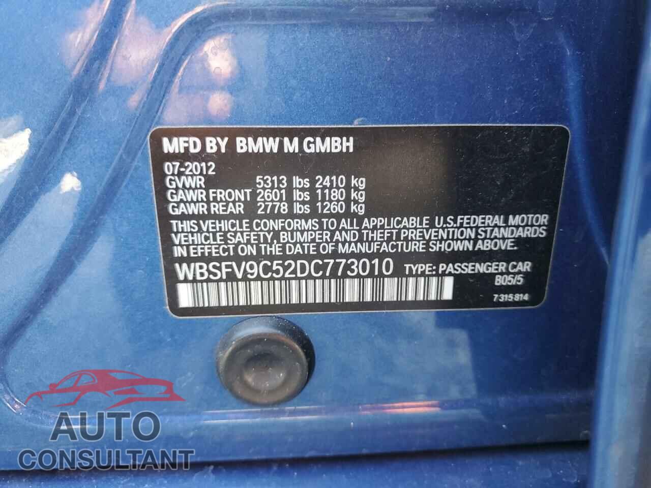 BMW M5 2013 - WBSFV9C52DC773010
