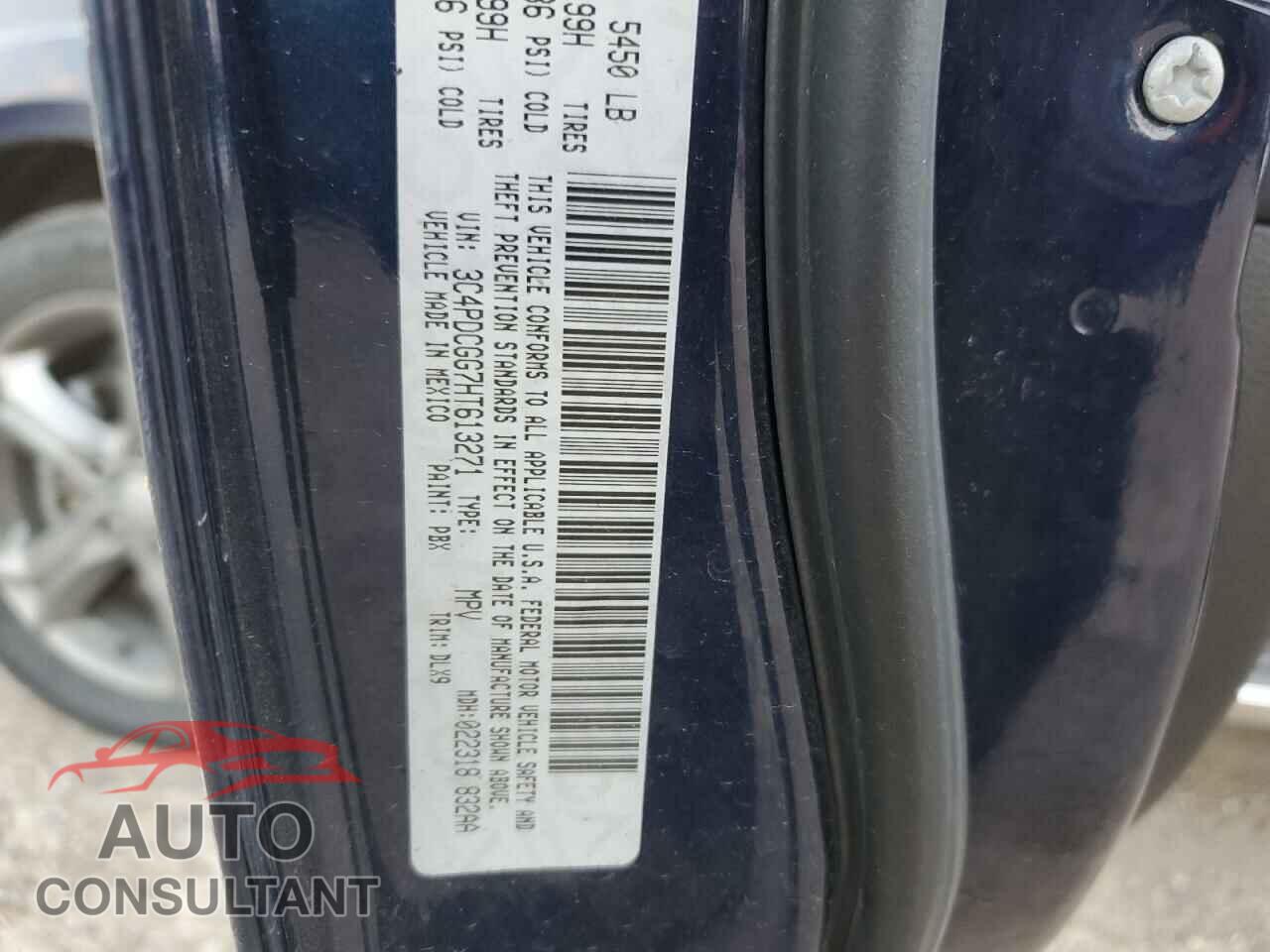 DODGE JOURNEY 2017 - 3C4PDCGG7HT613271