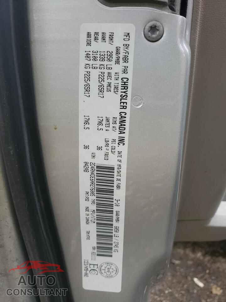 DODGE CARAVAN 2010 - 2D4RN4DE6AR276005