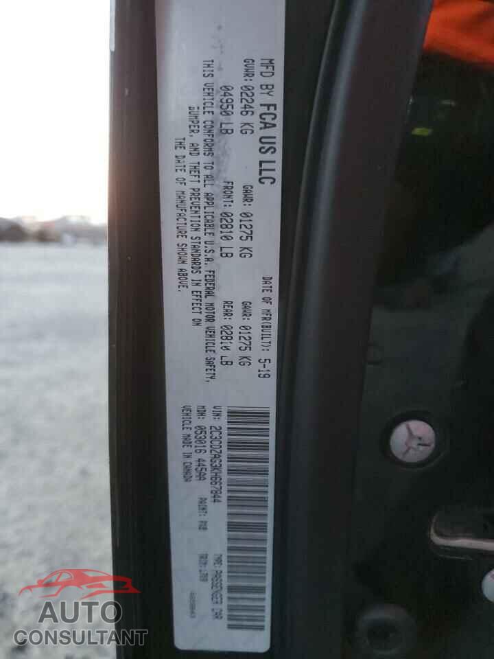 DODGE CHALLENGER 2019 - 2C3CDZAG3KH667844