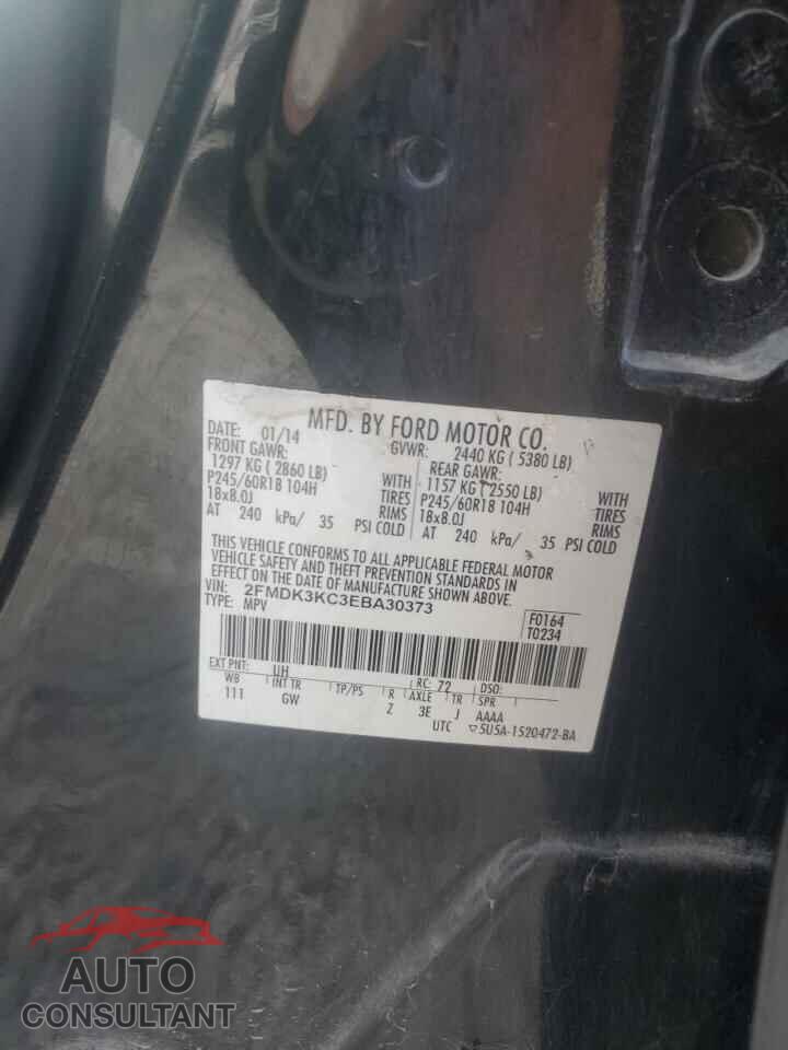 FORD EDGE 2014 - 2FMDK3KC3EBA30373