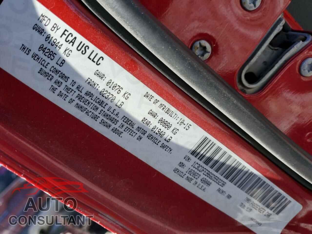 DODGE DART 2016 - 1C3CDFEB6GD593238