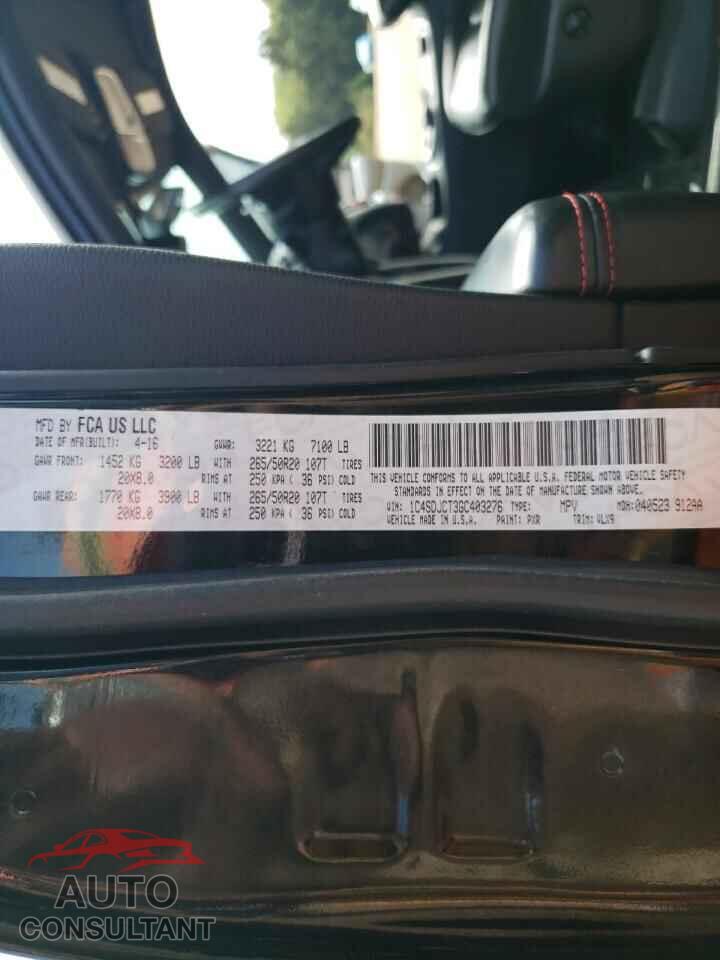 DODGE DURANGO 2016 - 1C4SDJCT3GC403276