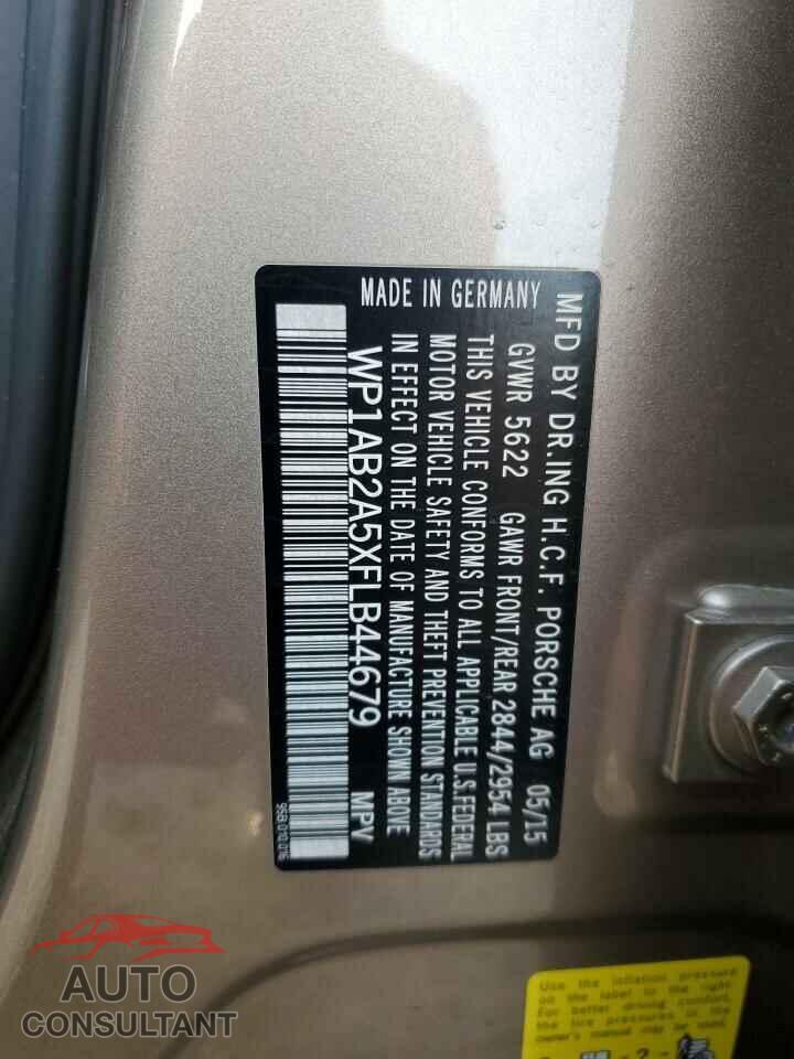 PORSCHE MACAN 2015 - WP1AB2A5XFLB44679