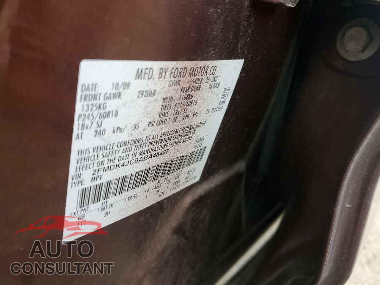 FORD EDGE 2010 - 2FMDK4JC0ABA48427