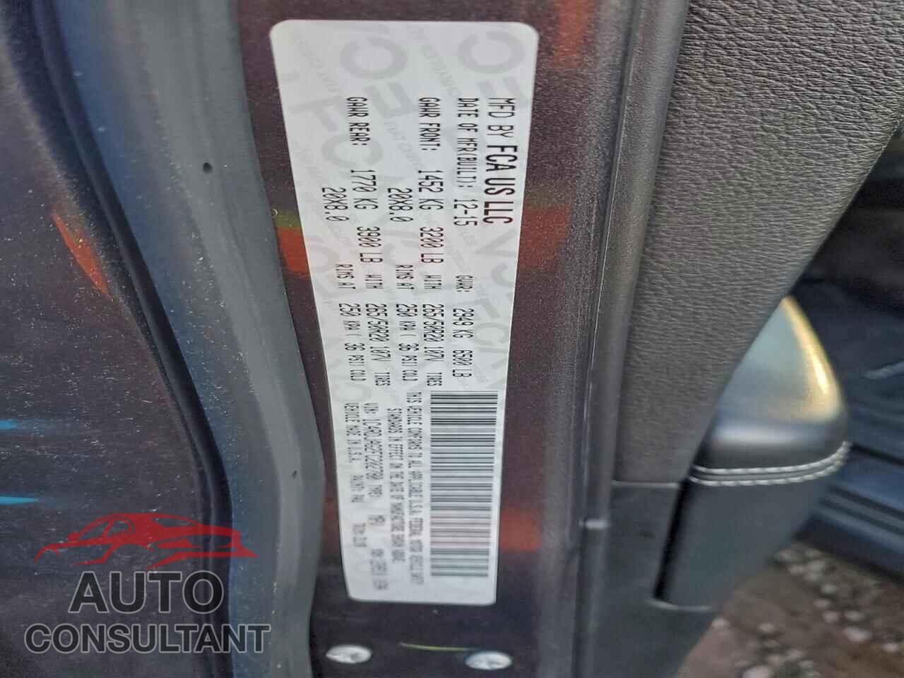 DODGE DURANGO 2015 - 1C4RDJAG2FC202780