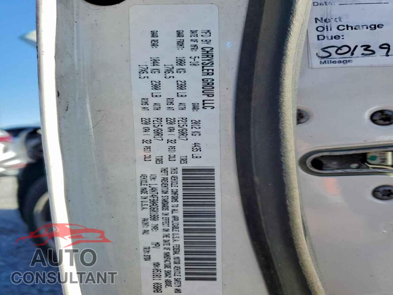JEEP COMPASS 2010 - 1J4NT4FB0AD601880
