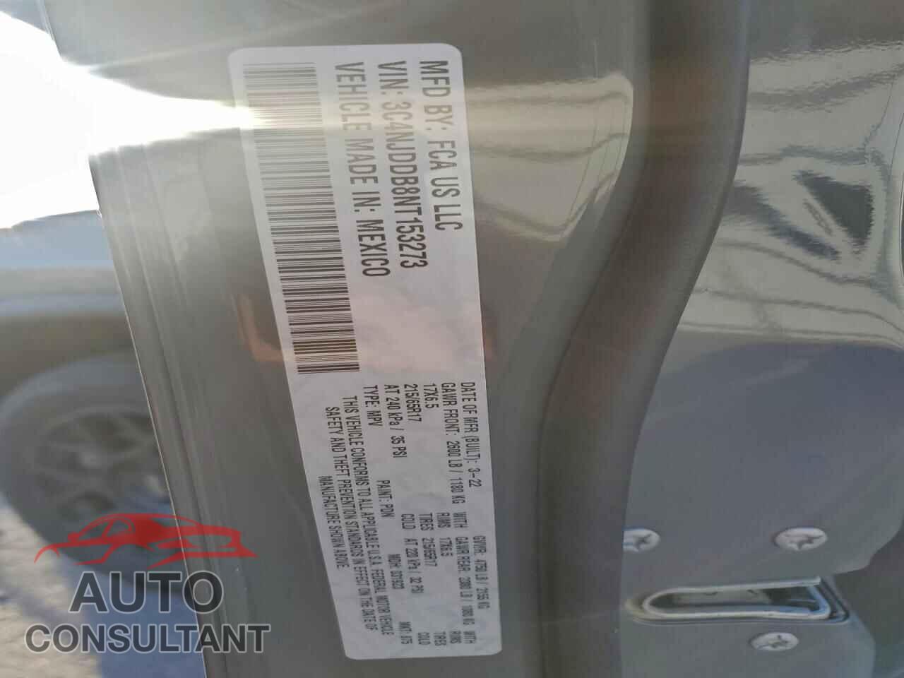 JEEP COMPASS 2022 - 3C4NJDDB8NT153273