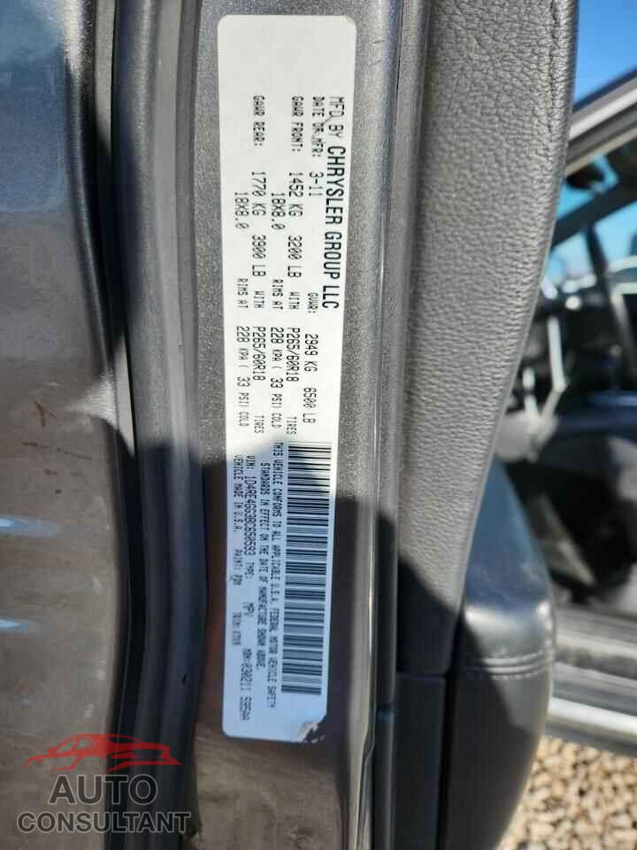 DODGE DURANGO 2011 - 1D4RE4GG3BC650593