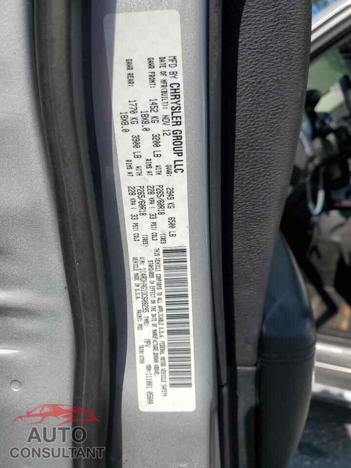 DODGE DURANGO 2013 - 1C4RDHAG1DC608295