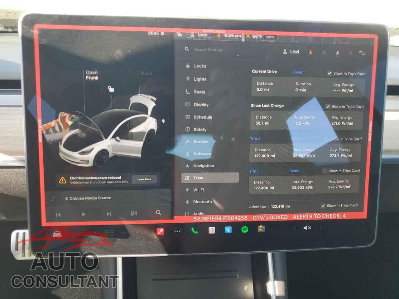 TESLA MODEL 3 2018 - 5YJ3E1EB4JF084258