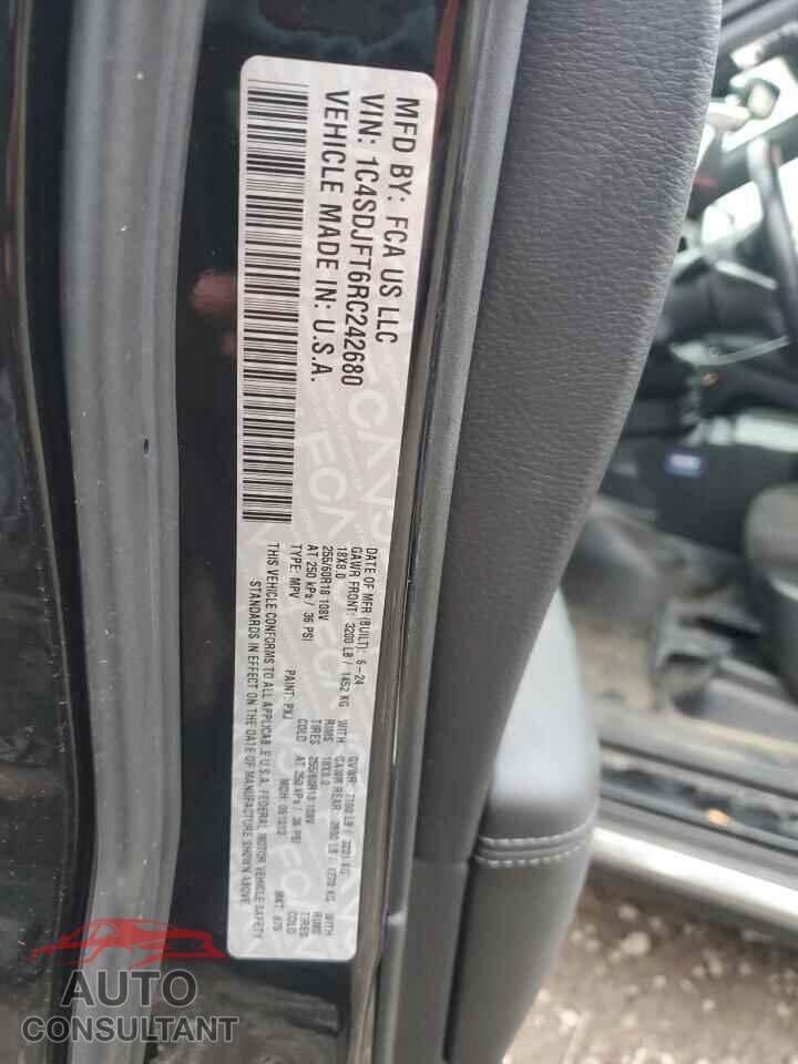 DODGE DURANGO 2024 - 1C4SDJFT6RC242680