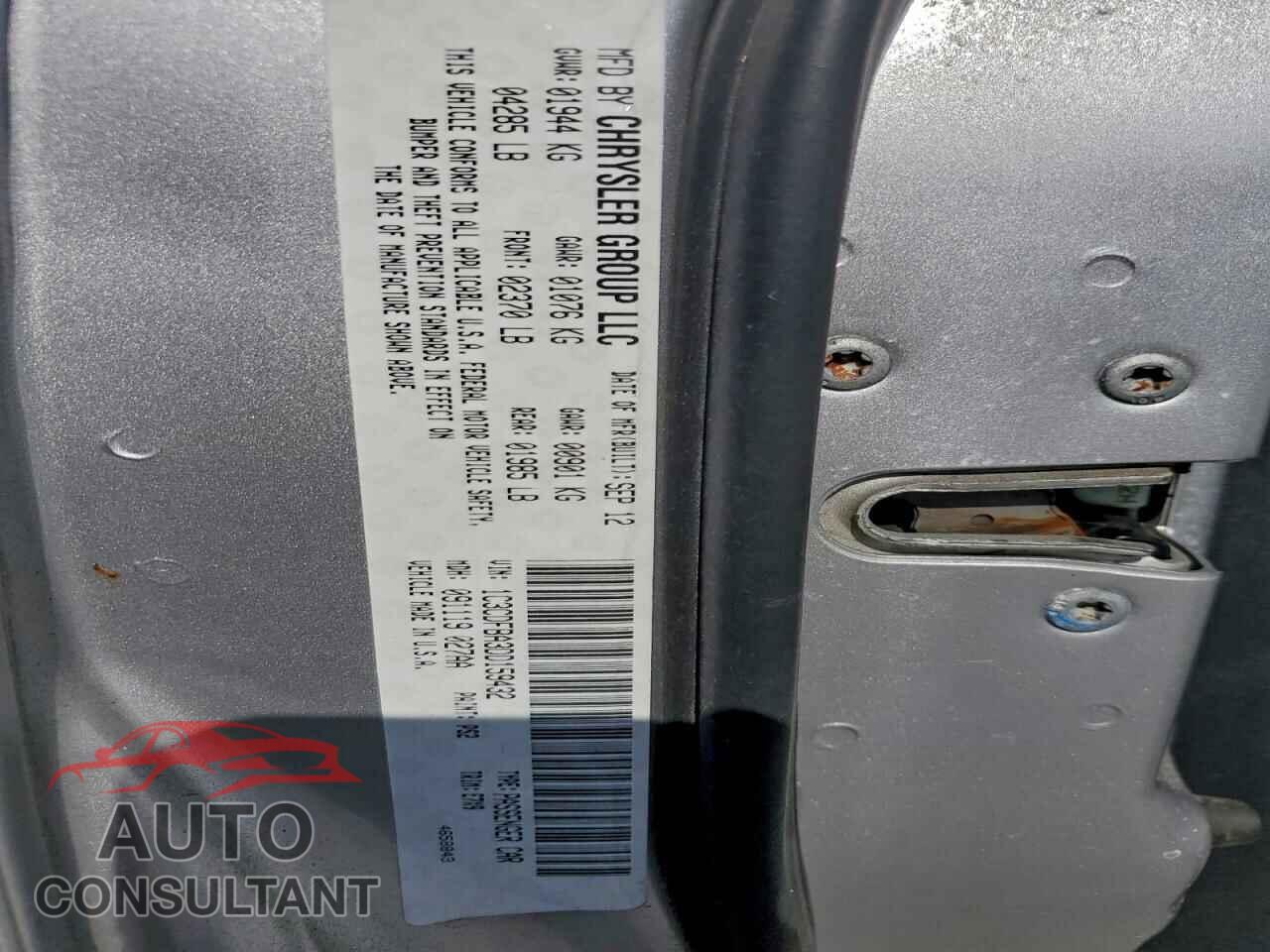 DODGE DART 2013 - 1C3CDFBA3DD159432