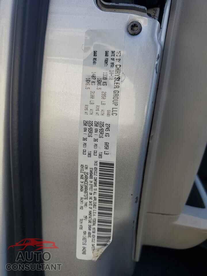 DODGE CARAVAN 2010 - 2D4RN4DE0AR487376