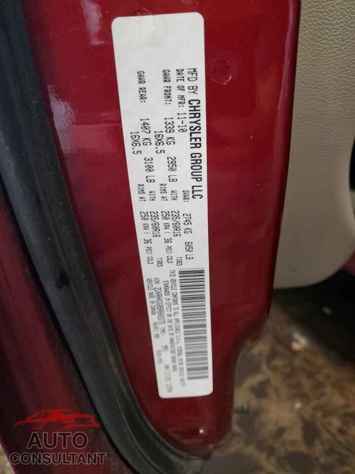 DODGE CARAVAN 2011 - 2D4RN4DG8BR602275