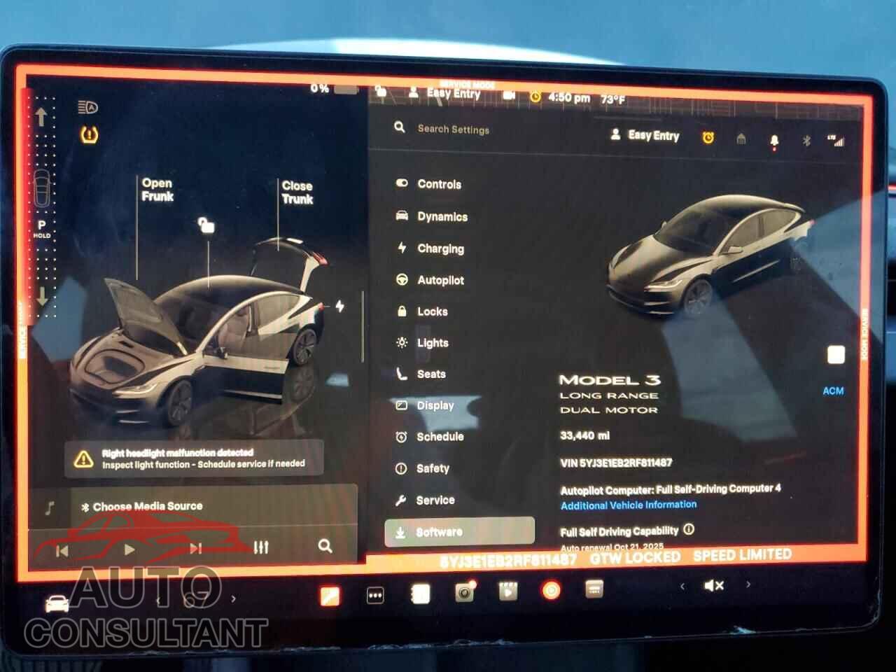 TESLA MODEL 3 2024 - 5YJ3E1EB2RF811487